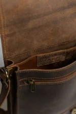 Leather Crossbody Bag Men Aristotle - Image 5