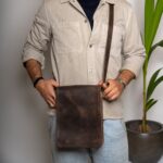 Leather Crossbody Bag Men Aristotle