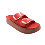 Leather Sandals Women Zefi Coral