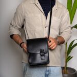 Leather Crossbody Bag Men Leonidas