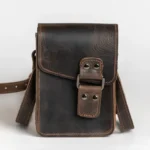 Leather Crossbody Bag Men Leonidas - Image 2