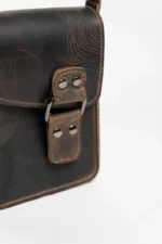 Leather Crossbody Bag Men Leonidas - Image 5