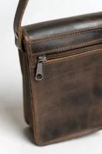 Leather Crossbody Bag Men Leonidas - Image 4