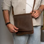 Leather Crossbody Bag Men Herodotus