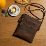 Square Leather Bag Amfitriti - Image 2