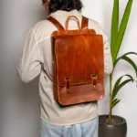 Large Leather Laptop Bag Orpheus - Image 2