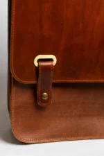 Large Leather Laptop Bag Orpheus - Image 7