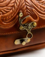 Leather Crossbody Bag Tooled Electra - Image 6