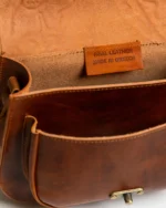 Leather Crossbody Bag Tooled Electra - Image 7