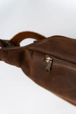 Leather Banana Bag Pythagoras - Image 6