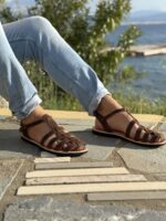 Leather Sandals Men Paris - Image 8