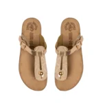 Leather Sandals Women Mirabela Rosegold - Image 3