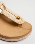 Leather Sandals Women Mirabela Rosegold - Image 6