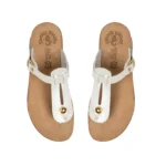 Leather Sandals Women Mirabela White Perle - Image 2
