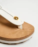 Leather Sandals Women Mirabela White Perle - Image 7