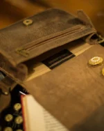 Leather Belt Bag Tooled Theano - Image 4