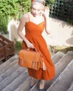 Large Leather Camera Bag Aristodemus - Image 2