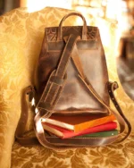 Leather Backpack Tooled Xanthe - Image 4