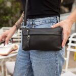 Small Leather Crossbody Wallet Merope