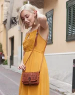 Hand Knitted Leather Bag Chloe - Image 6