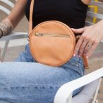 Round Leather Bag Callisto