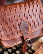 Hand Knitted Leather Bag Chloe - Image 2