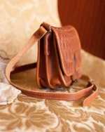 Hand Knitted Leather Bag Chloe - Image 3