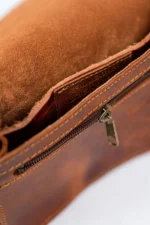 Mini Leather Messenger Bag Daphne - Image 5