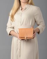 Mini Leather Messenger Bag Daphne - Image 6