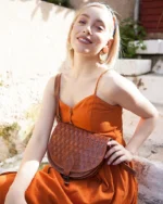 Knitted Leather Saddle Bag Xanthippe - Image 2