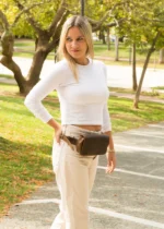 Leather Fanny Pack Artemisia - Image 5
