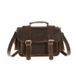 Medium Brown Leather Camera Bag Agathon