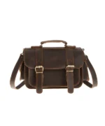 Medium Brown Leather Camera Bag Agathon