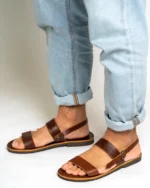 Leather Sandals Men Aeschylus - Image 2