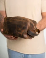 Leather dopp kit - Image 2