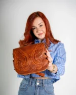 Western Leather Saddle Bag Calypso - Image 2
