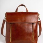 Stylish convertible leather backpack Demeter