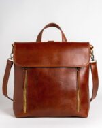 Stylish convertible leather backpack Demeter