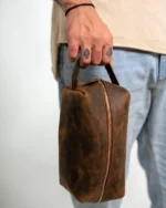 Leather dopp kit - Image 3