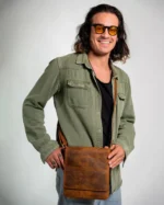 Leather Crossbody Bag Men Herodotus - Image 8