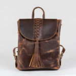 Boho Leather Backpack Lysandra - Image 9
